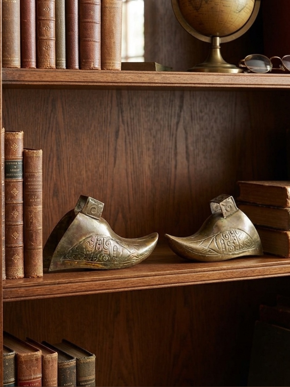 Vintage COLUMBIAN Brass Shoe Stirrup Wall Decor